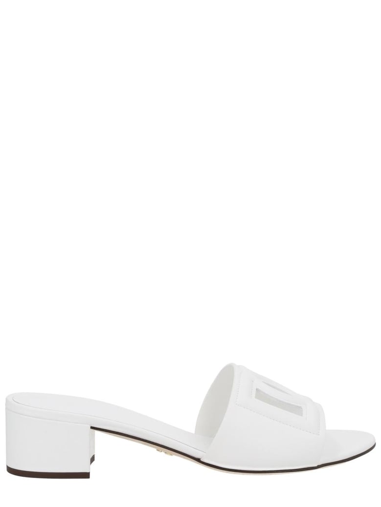 white leather flats by Selfnex