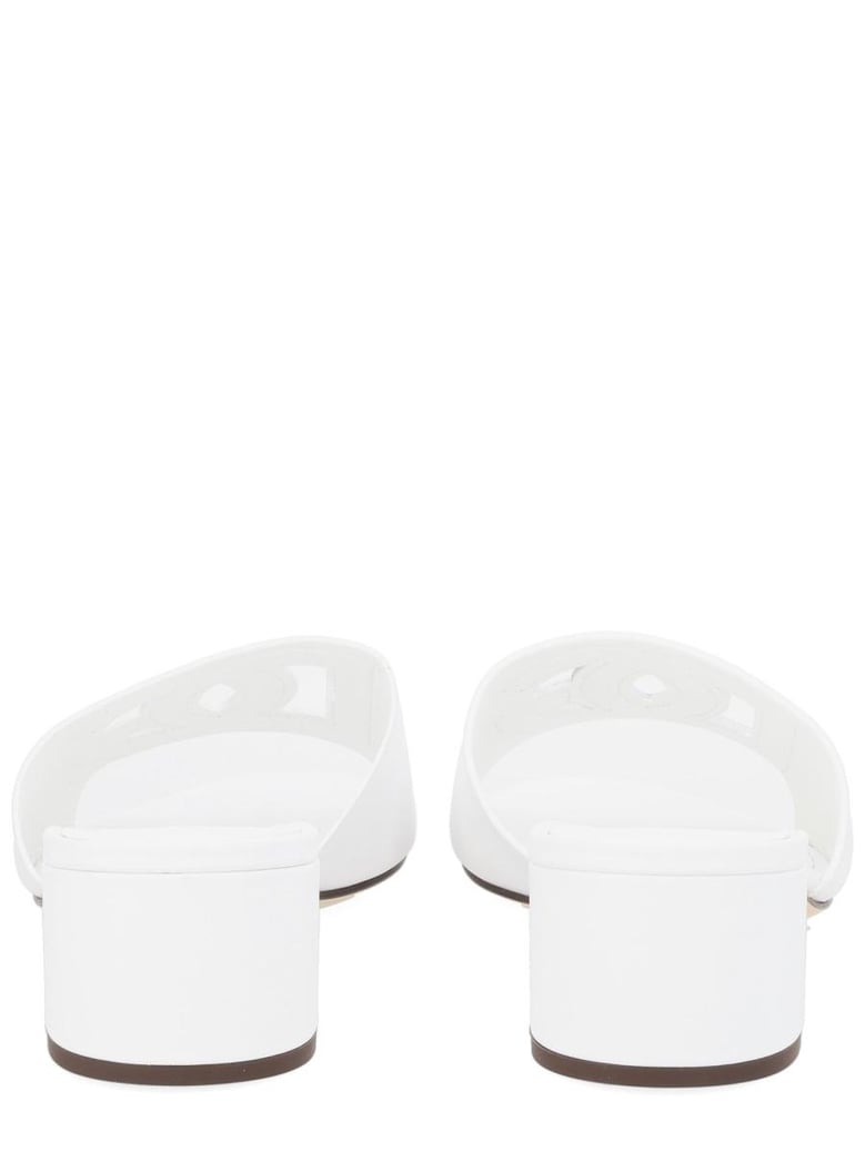 white leather flats by Selfnex