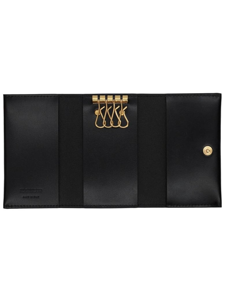 black leather key holder by Selfnex