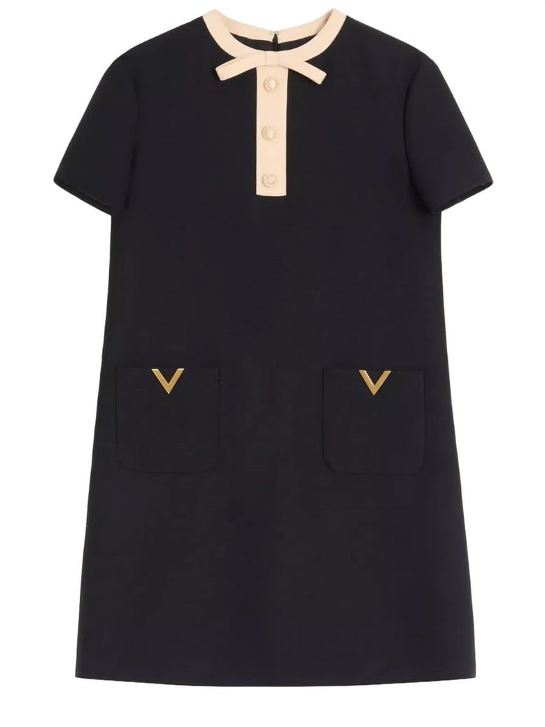 wool and silk mini dress by Selfnex