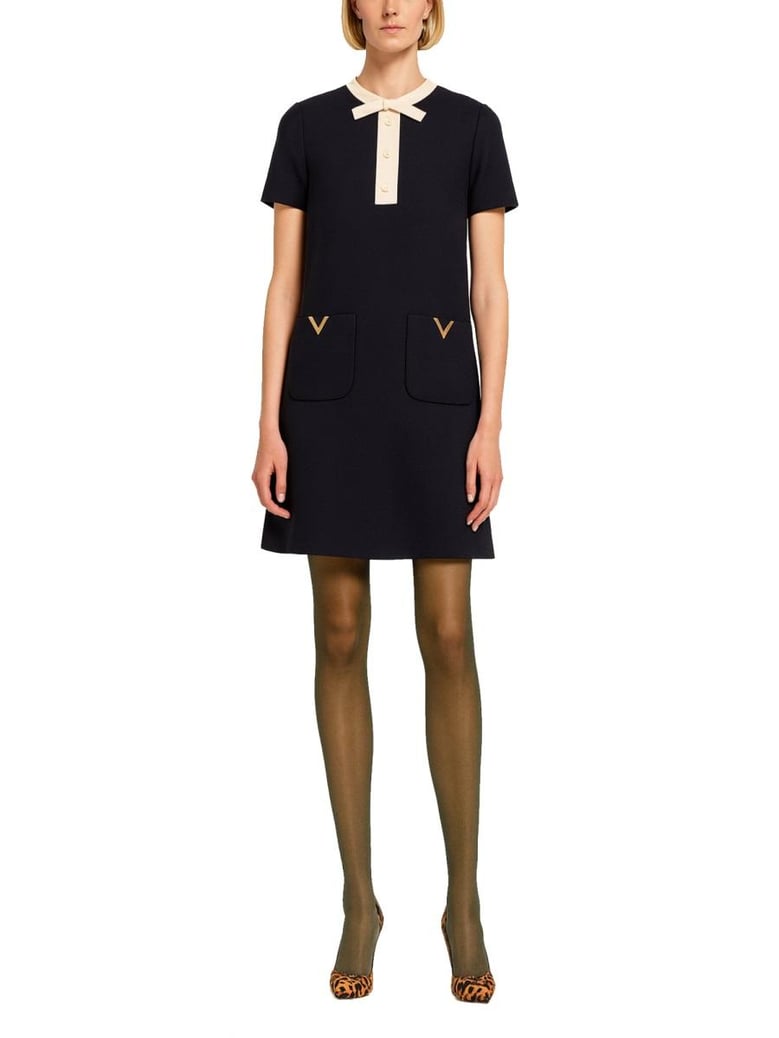 wool and silk mini dress by Selfnex