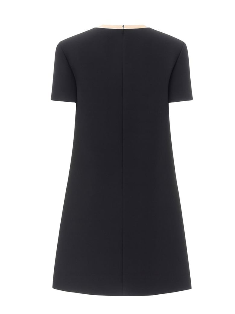 wool and silk mini dress by Selfnex
