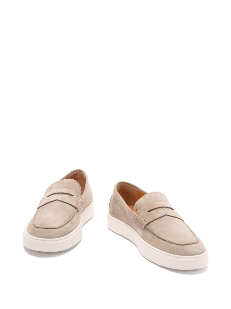 brown calfskin loafers by Selfnex