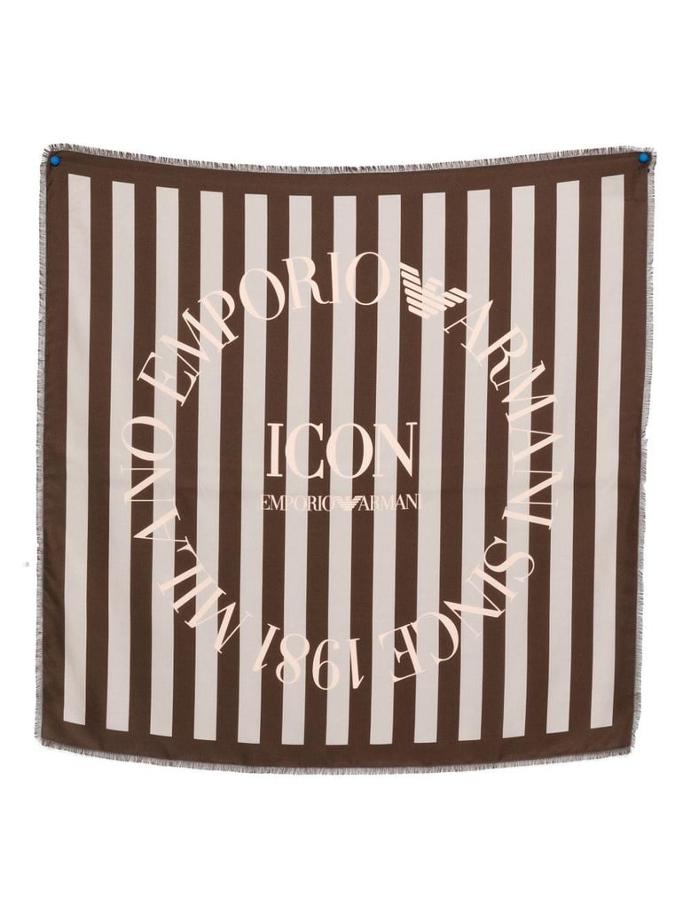 striped silk foulard by Selfnex