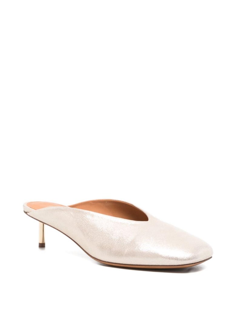 grey leather sandals by Selfnex
