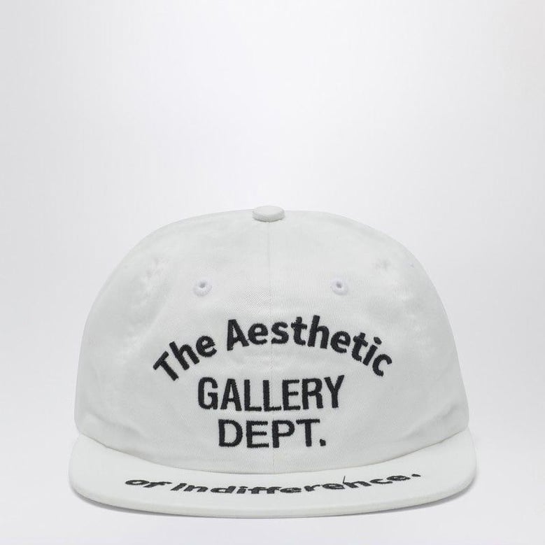 white baseball cap with logo embroidery by Selfnex