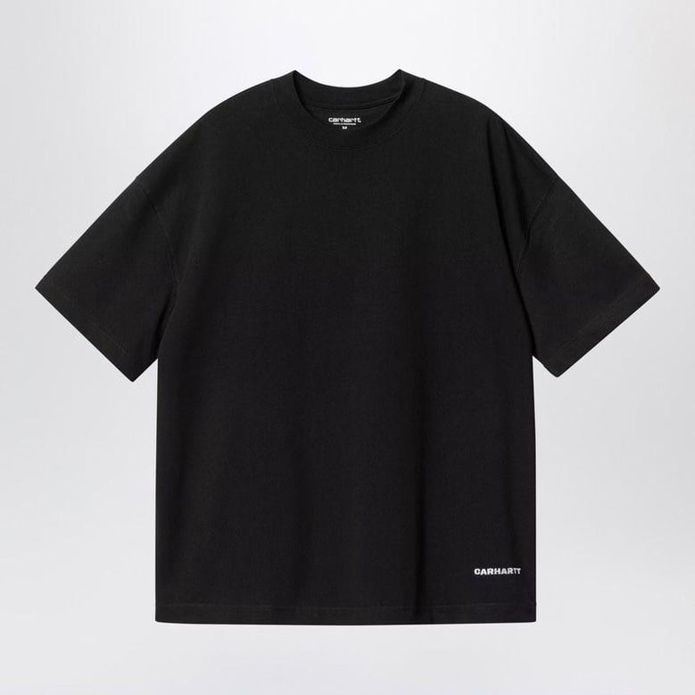 black s/s link script tshirt by Selfnex