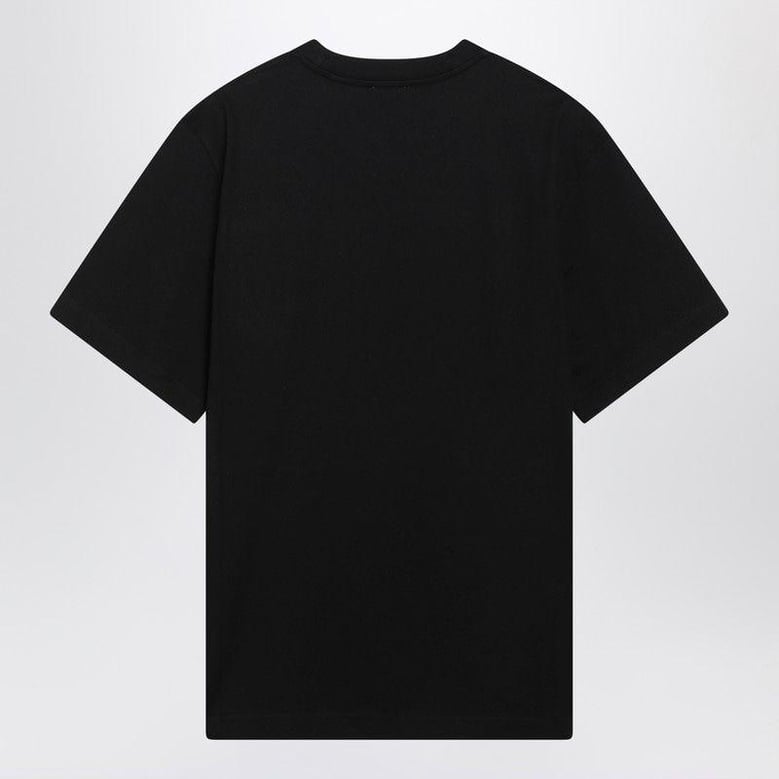 black tshirt with logo print by Selfnex