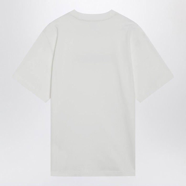 white tshirt with logo print by Selfnex