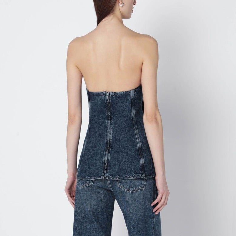 blue lara denim corset by Selfnex