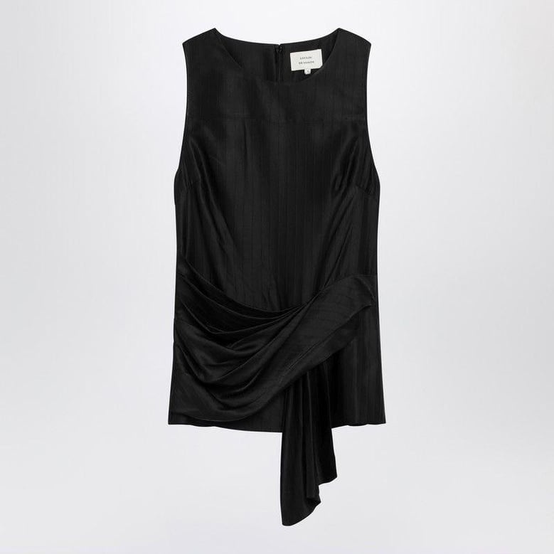 black draped fonda top by Selfnex