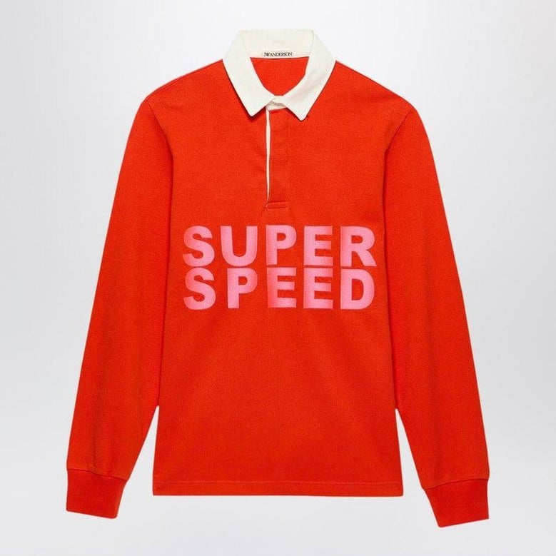 bright red super speed polo shirt by Selfnex