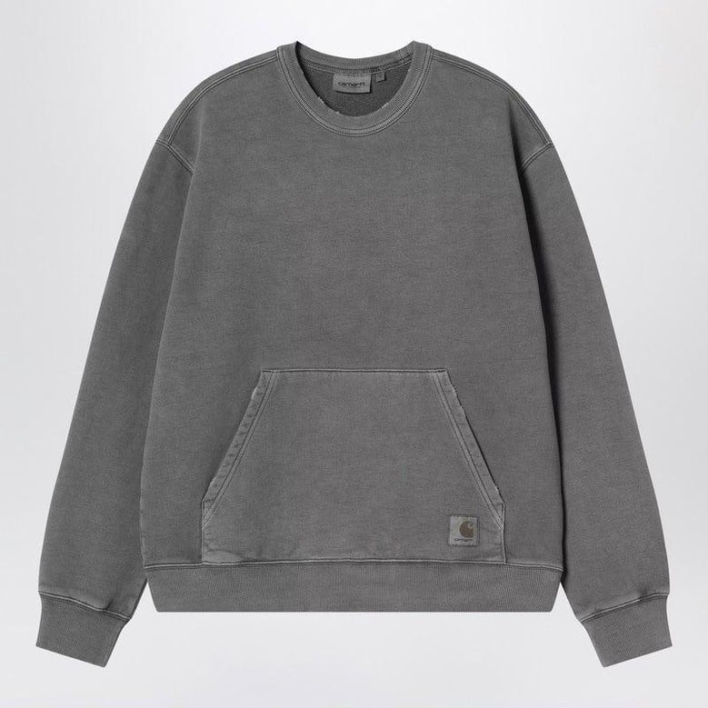 torion sweatshirt black/grind washed by Selfnex