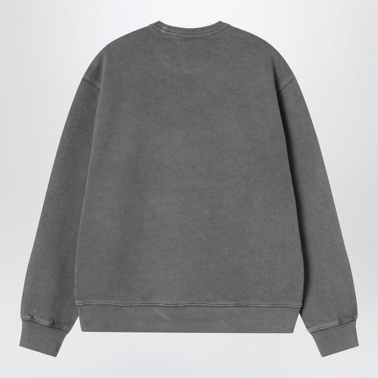 torion sweatshirt black/grind washed by Selfnex
