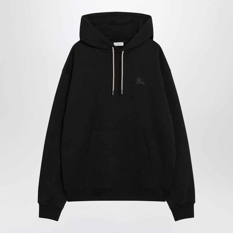 black sweatshirt with checkpattern inserts by Selfnex