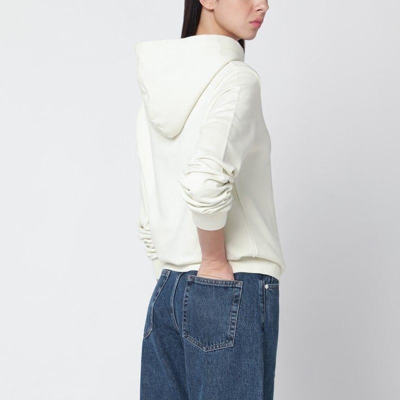 ecru sweatshirt with logo print by Selfnex