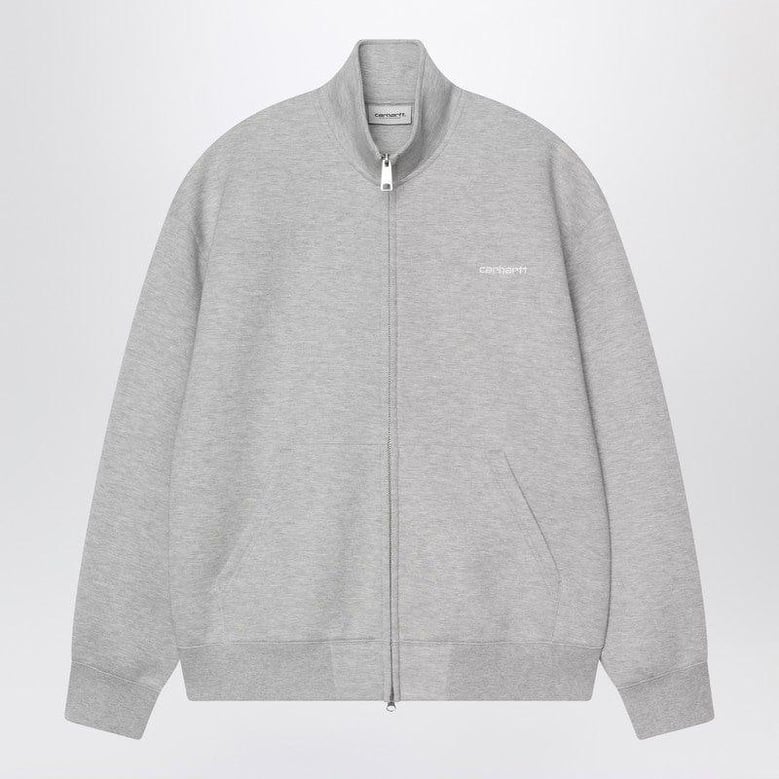 alda zip sweat jacket grey heather/white by Selfnex
