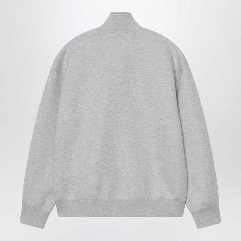 alda zip sweat jacket grey heather/white by Selfnex