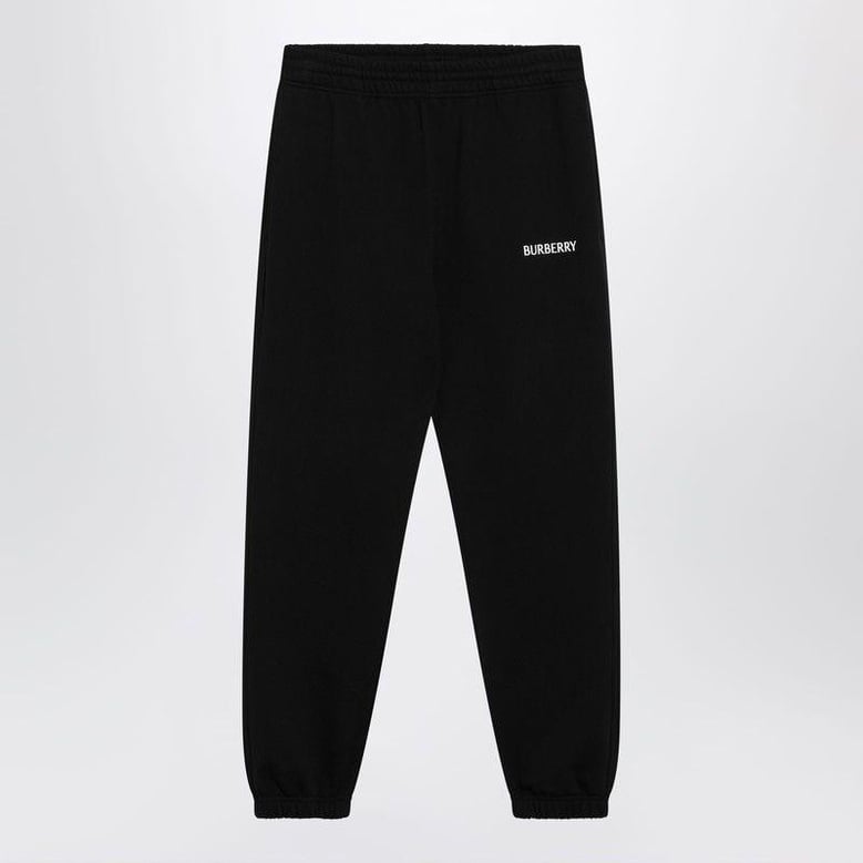 black jogging trousers with logo by Selfnex