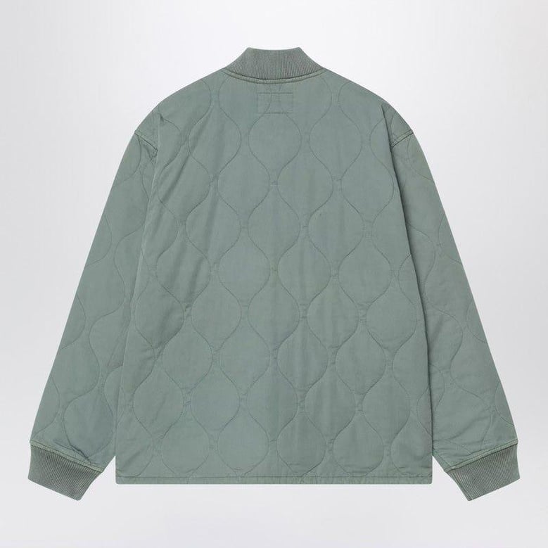 kylan liner velvet jacket in green by Selfnex
