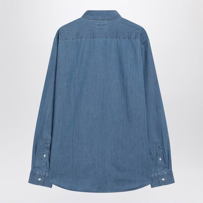 light blue easy fit denim shirt by Selfnex