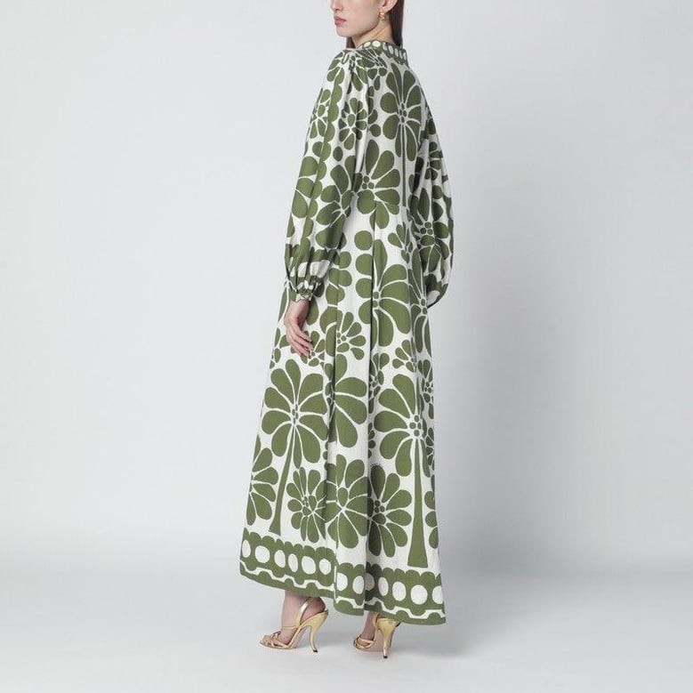 palermo dress with green print by Selfnex