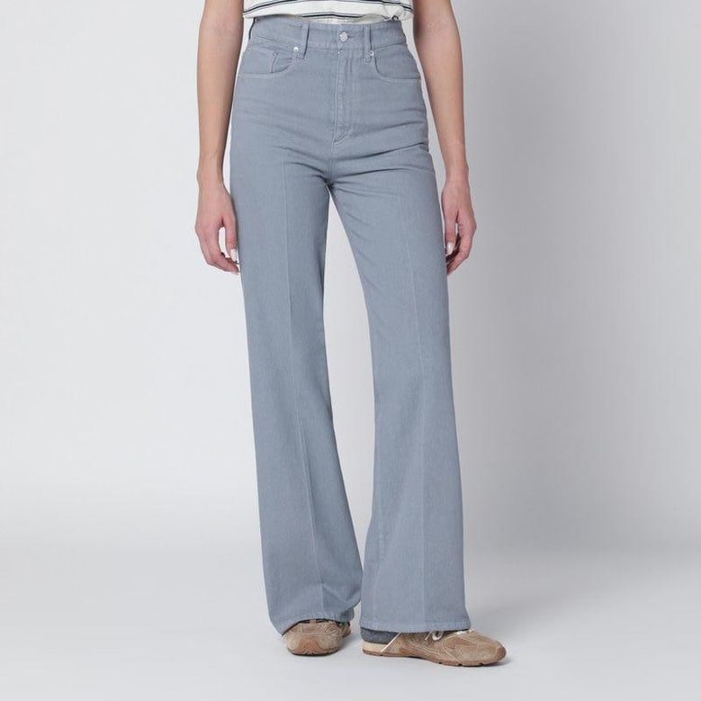 bluegrey cotton trousers by Selfnex