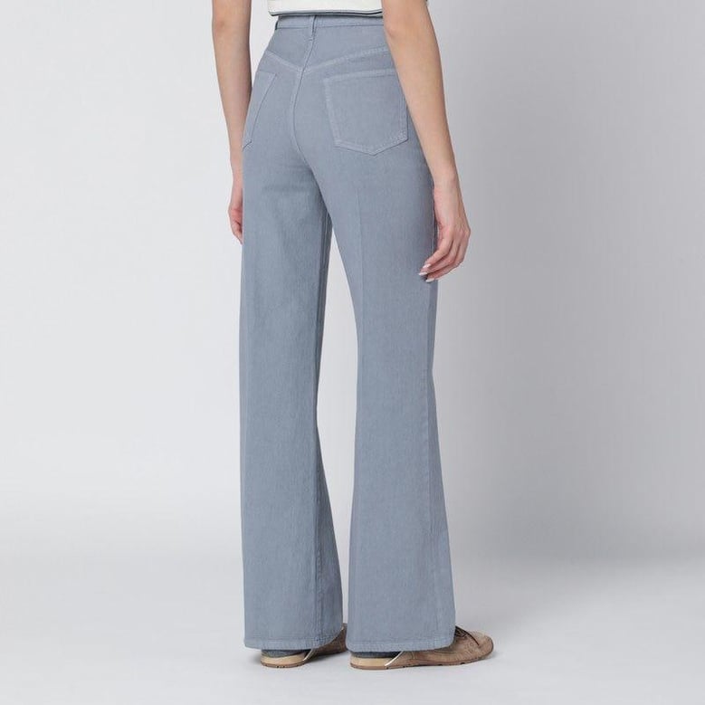 bluegrey cotton trousers by Selfnex