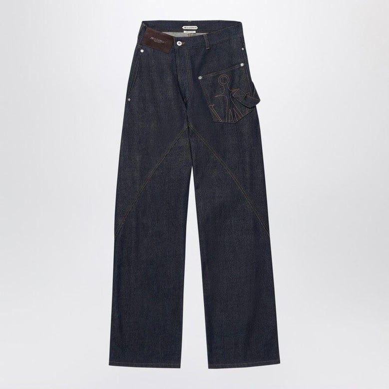 indigo twisteddenim jeans by Selfnex
