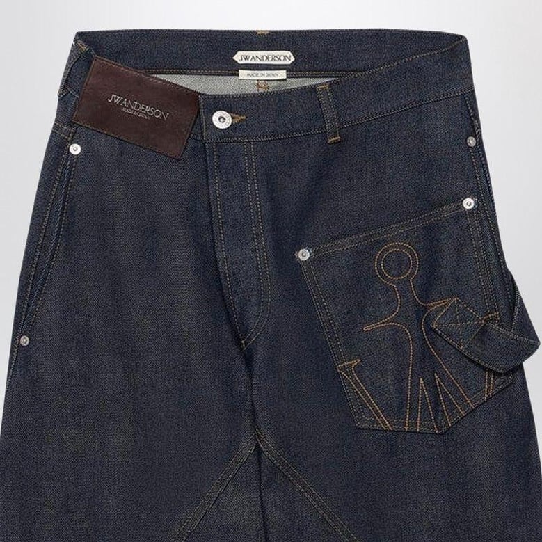 indigo twisteddenim jeans by Selfnex