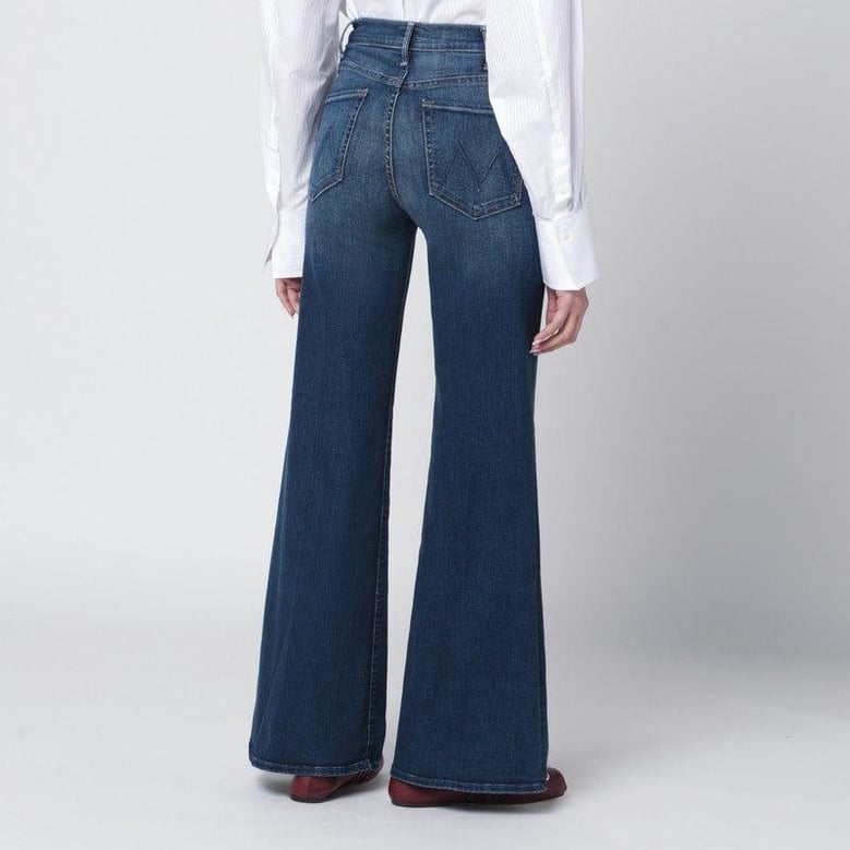 blue flared troublemaker jeans by Selfnex