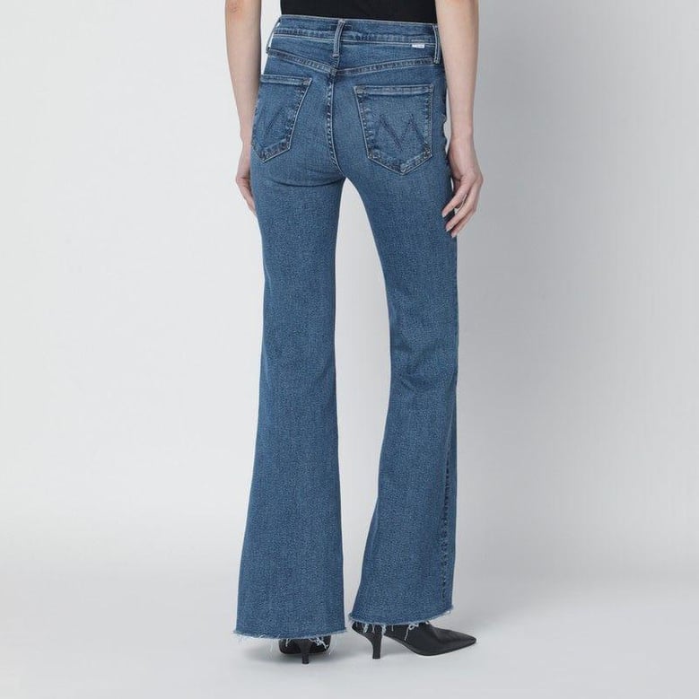 doozy sneak fray flared jeans by Selfnex