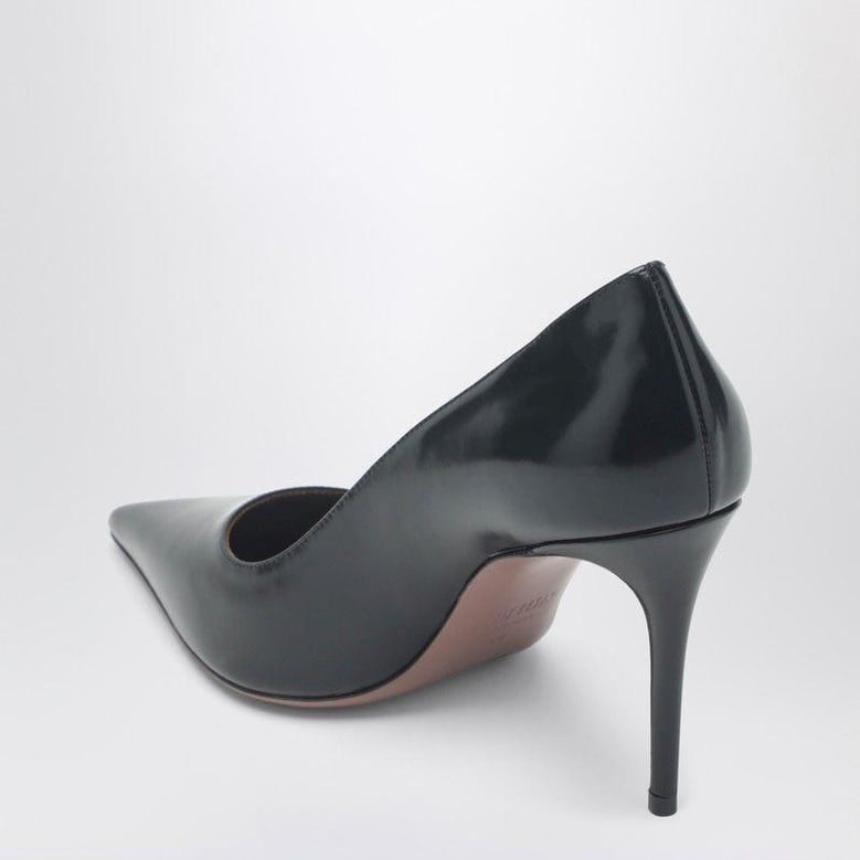 vera 85 black leather pumps by Selfnex