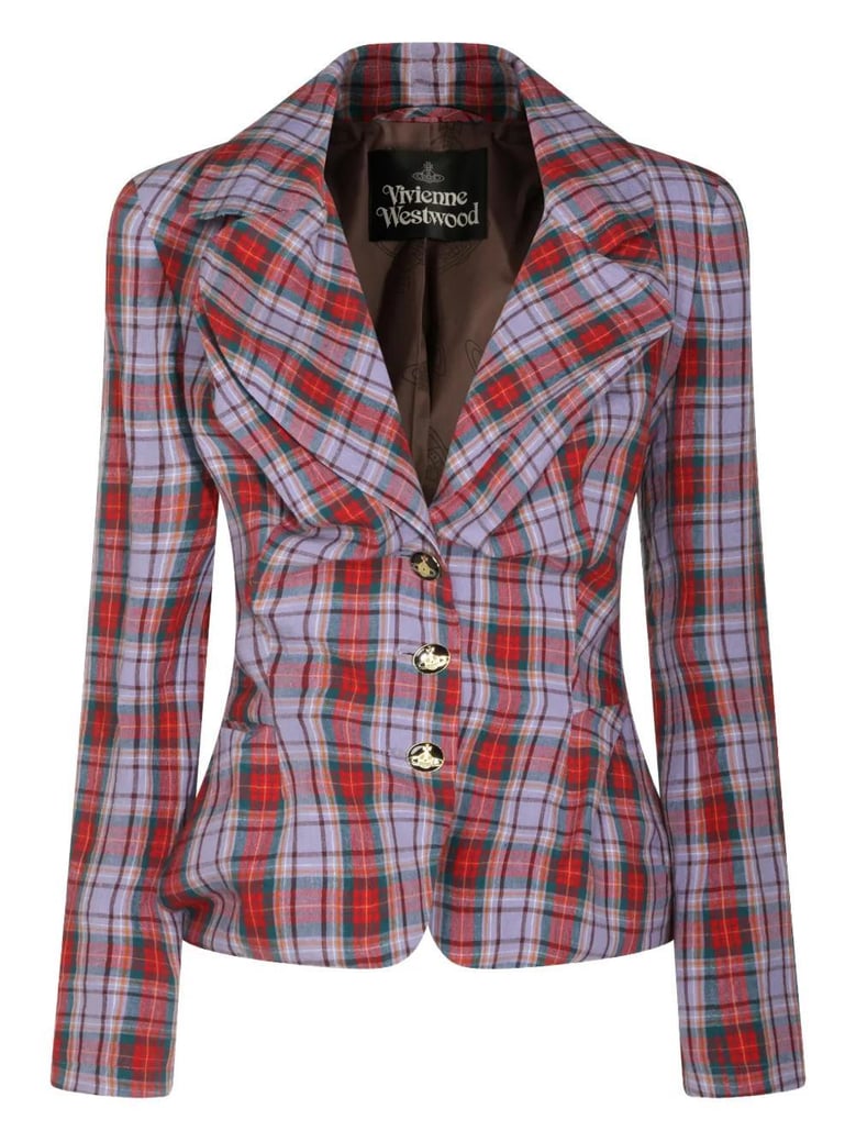 drunken jacket with tartan pattern by Selfnex