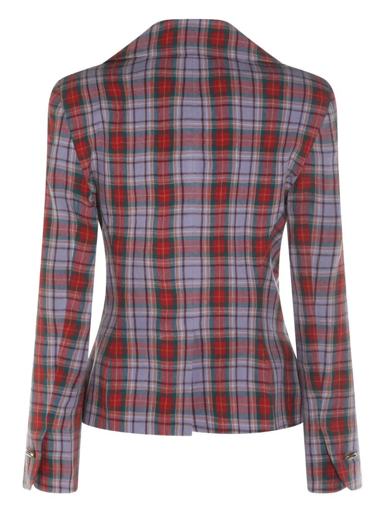 drunken jacket with tartan pattern by Selfnex
