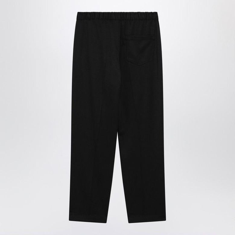 black woolblend trousers by Selfnex