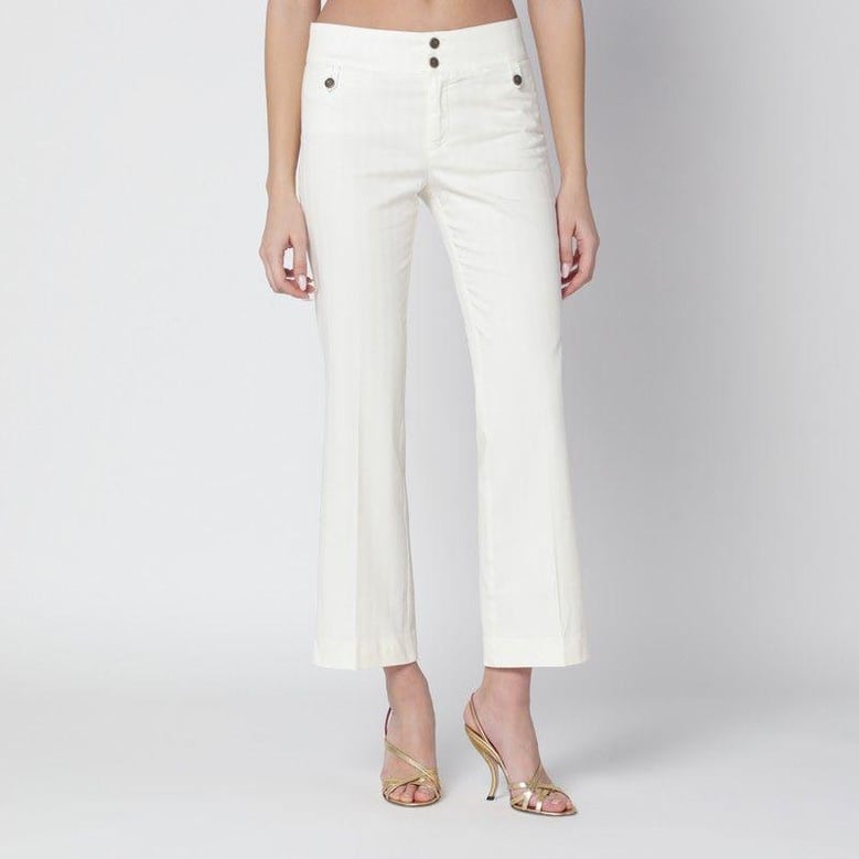 white cotton trousers by Selfnex
