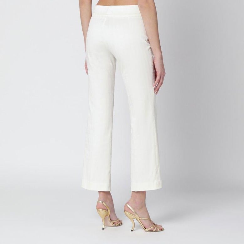 white cotton trousers by Selfnex