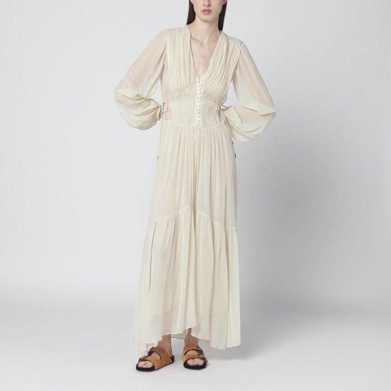 ecru viscose jacket by Selfnex