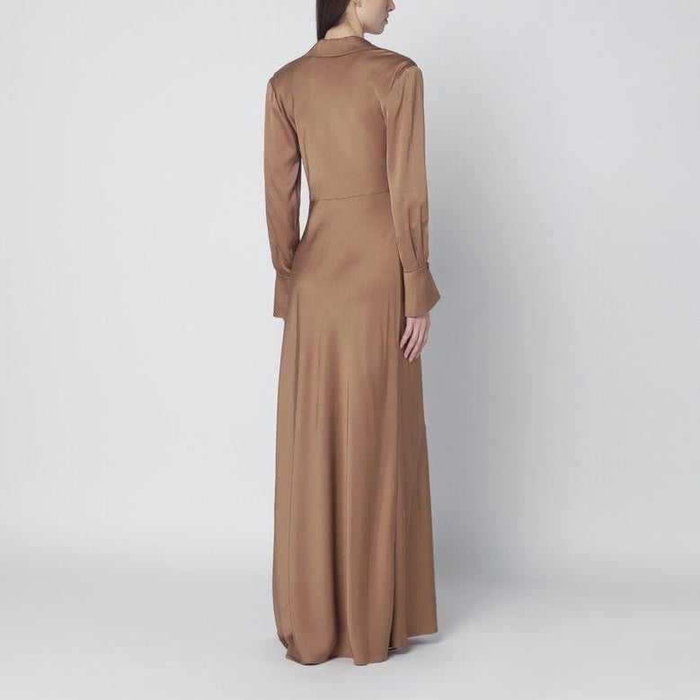 adelle satin dress with draping by Selfnex
