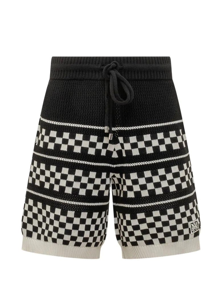 checkered mesh short by Selfnex