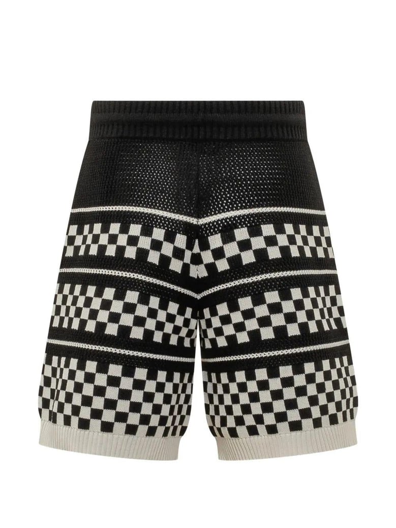 checkered mesh short by Selfnex