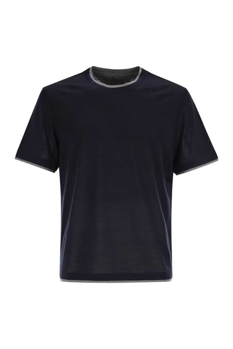 silk and cotton t-shirt by Selfnex