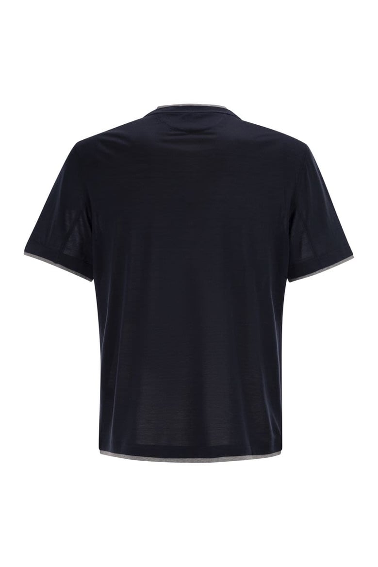 silk and cotton t-shirt by Selfnex
