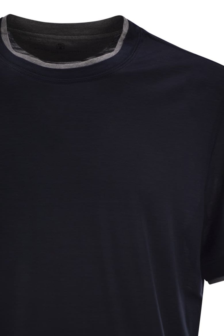silk and cotton t-shirt by Selfnex