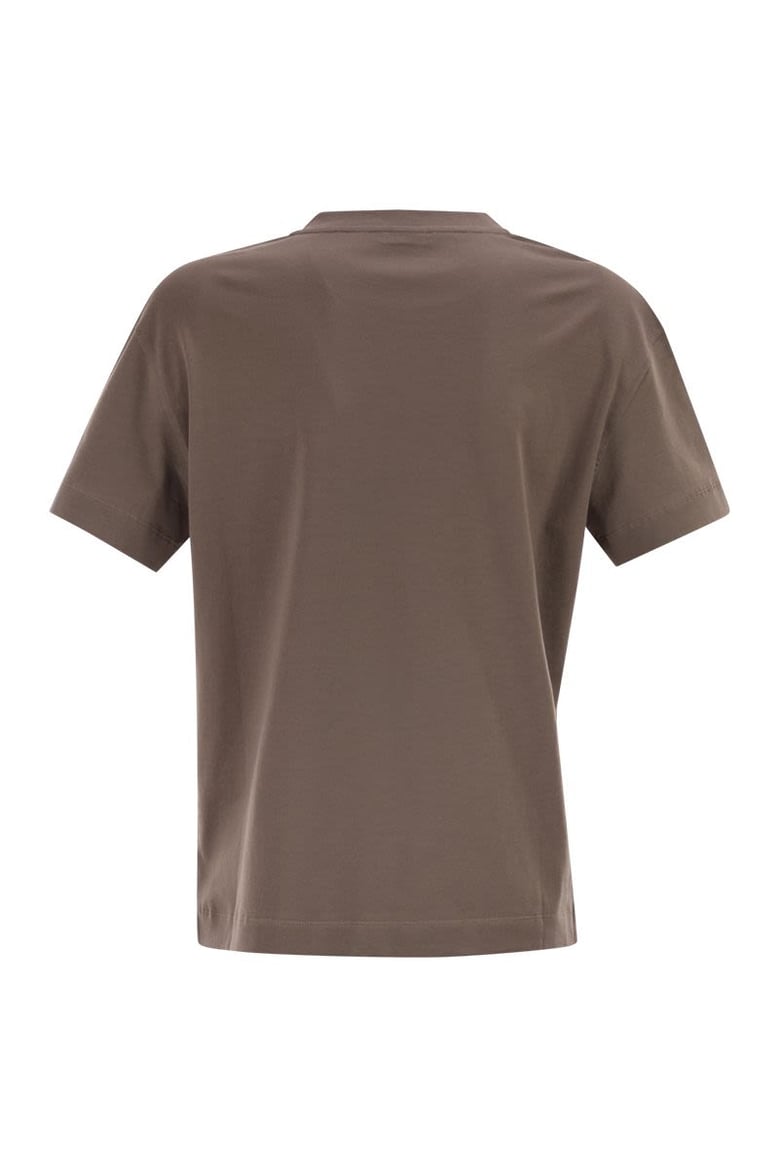 cotton jersey t-shirt with shiny tab by Selfnex