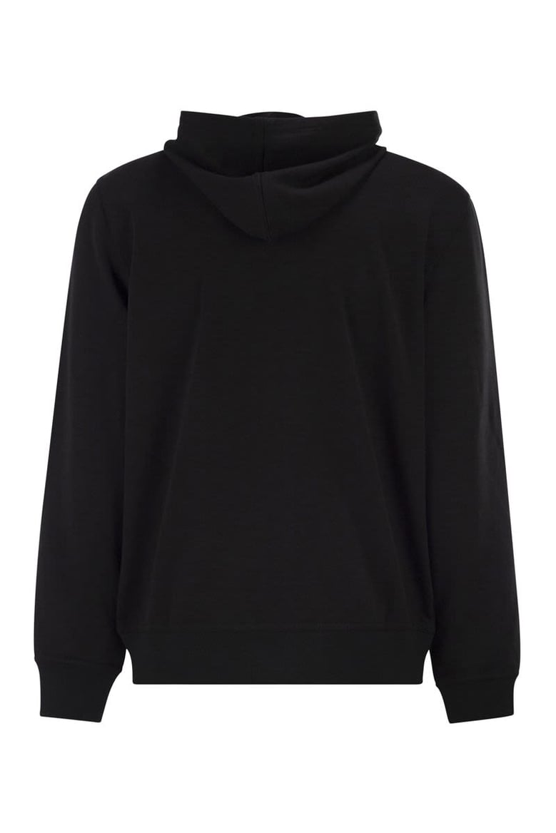 cotton fleece topwear with zip and hood by Selfnex