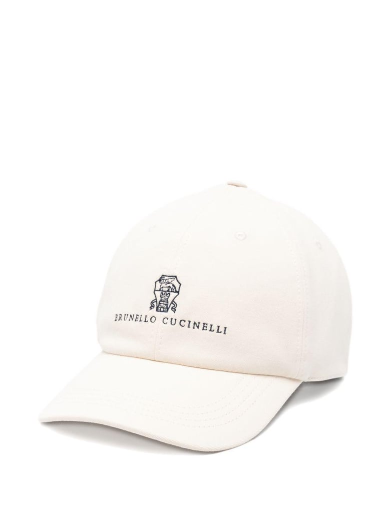 baseball cap in garment-dyed twisted cotton gabardine with embroidered logo by Selfnex