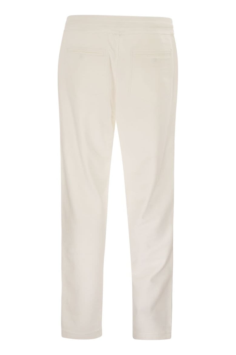 techno cotton fleece trousers by Selfnex