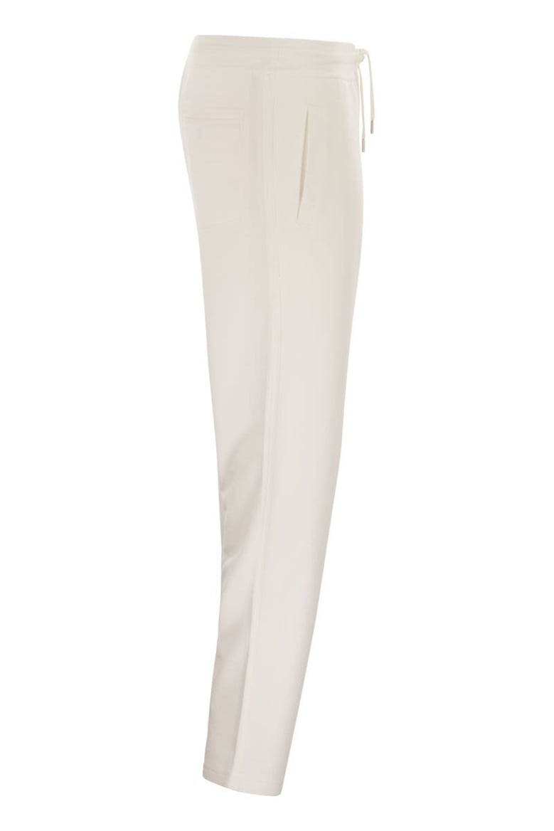 techno cotton fleece trousers by Selfnex